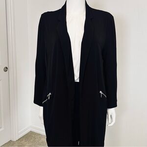 Chico's Black Blazer with Zipper Accents
